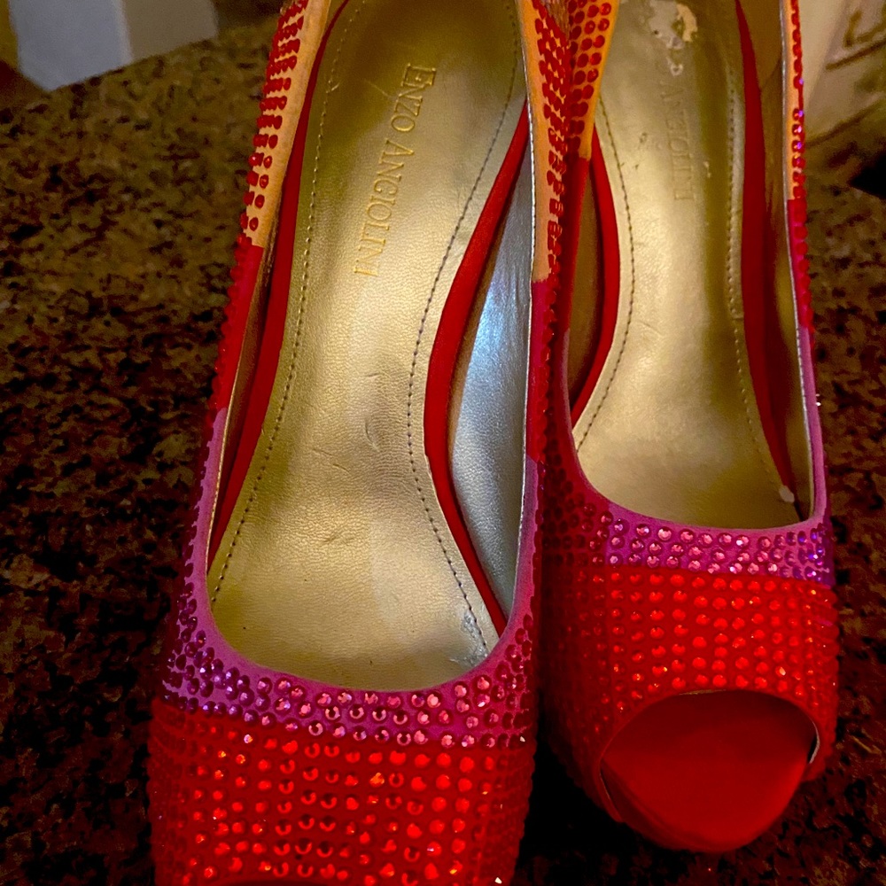Enzo Angiolini Rhinestone Tonell Pumps - Picture 3 of 6